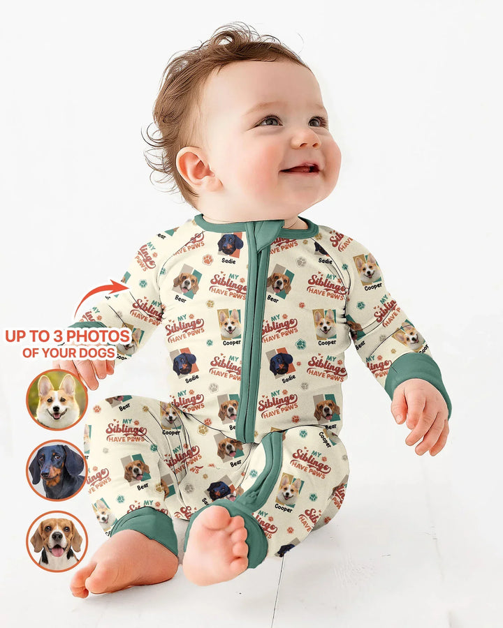 Custom Dog Photos "My Siblings Have Paws"  Bamboo Convertible Zippy