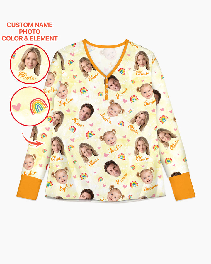 Personalized Family Matching Bamboo Women Pajama Set