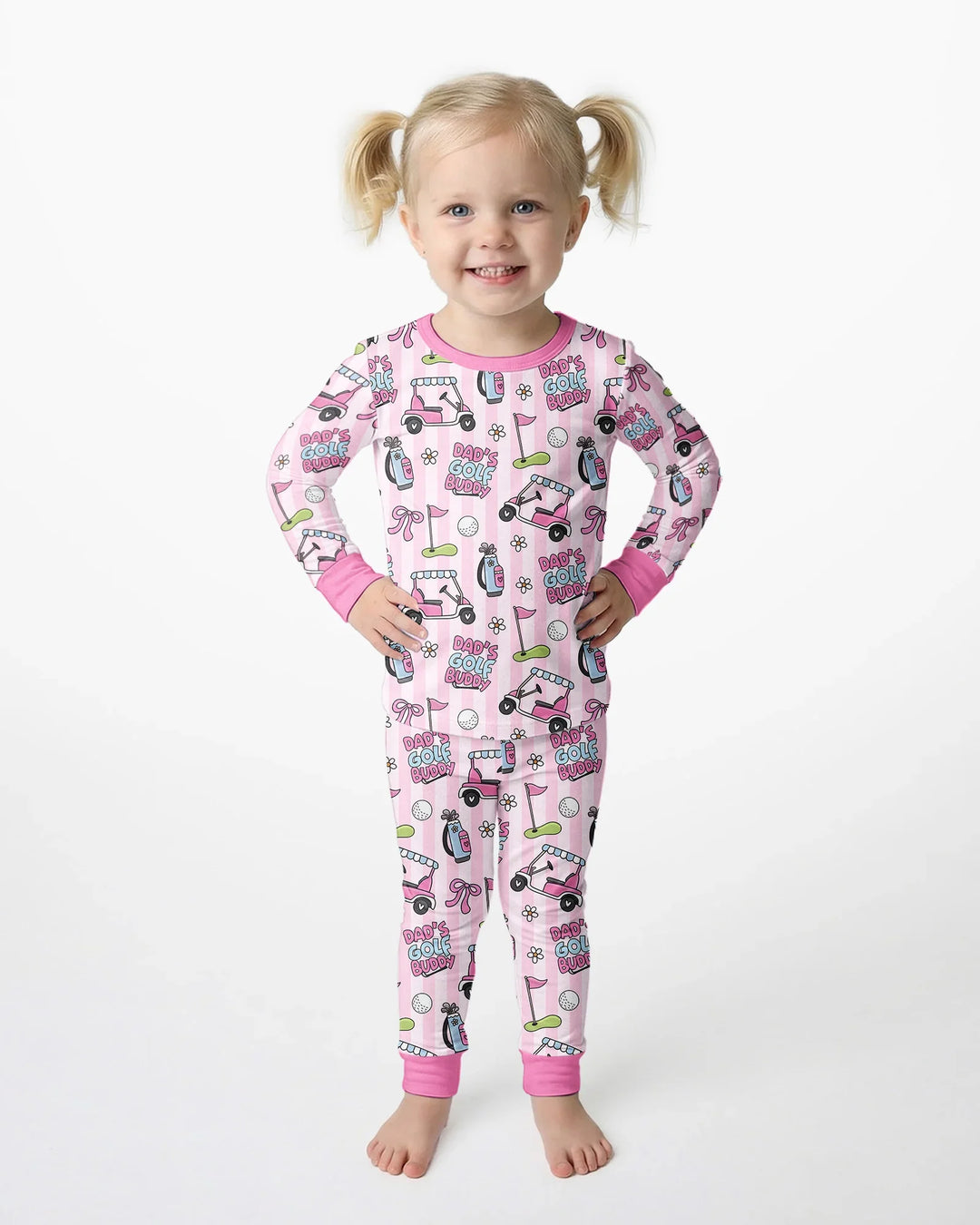 Dad's Golf Buddy Bamboo Two Piece Long Sleeve Pajama Set