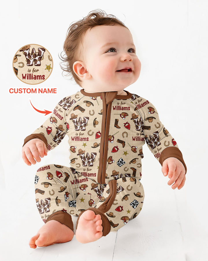 Little Wranglers Custom Name Bamboo Convertible Zippy