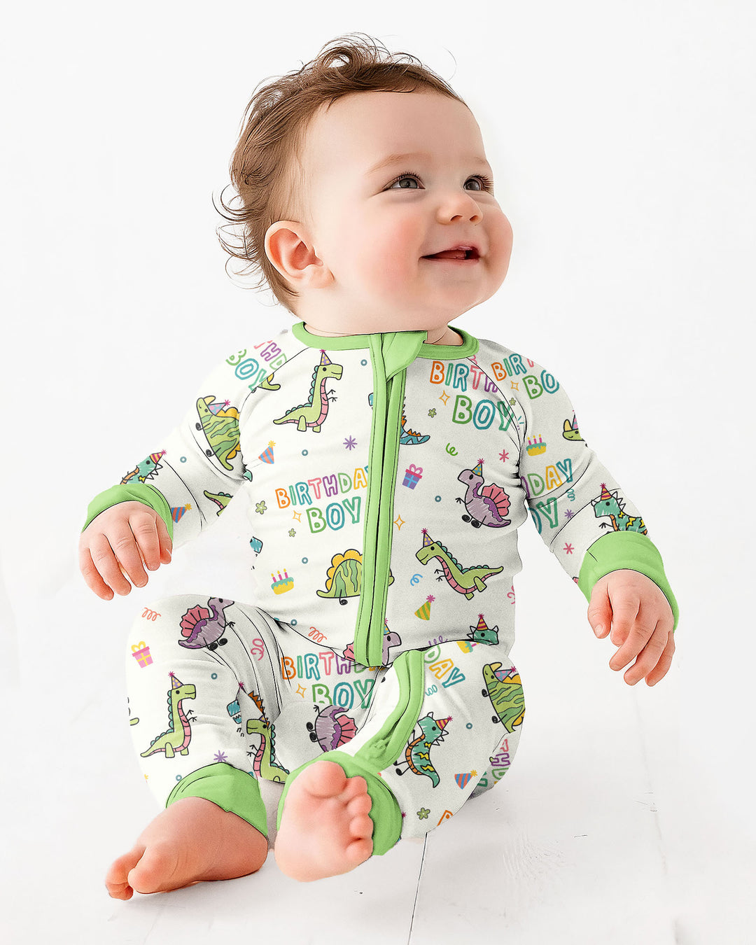 Dino Birthday Boy Bamboo Convertible Zippy