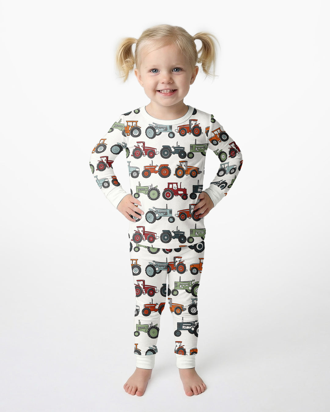 Tiny Tractors Bamboo Two Piece Pajama Set