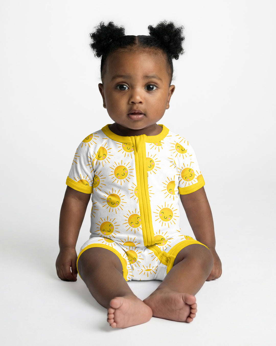 Sunshine Bamboo Shorty Zippered Romper