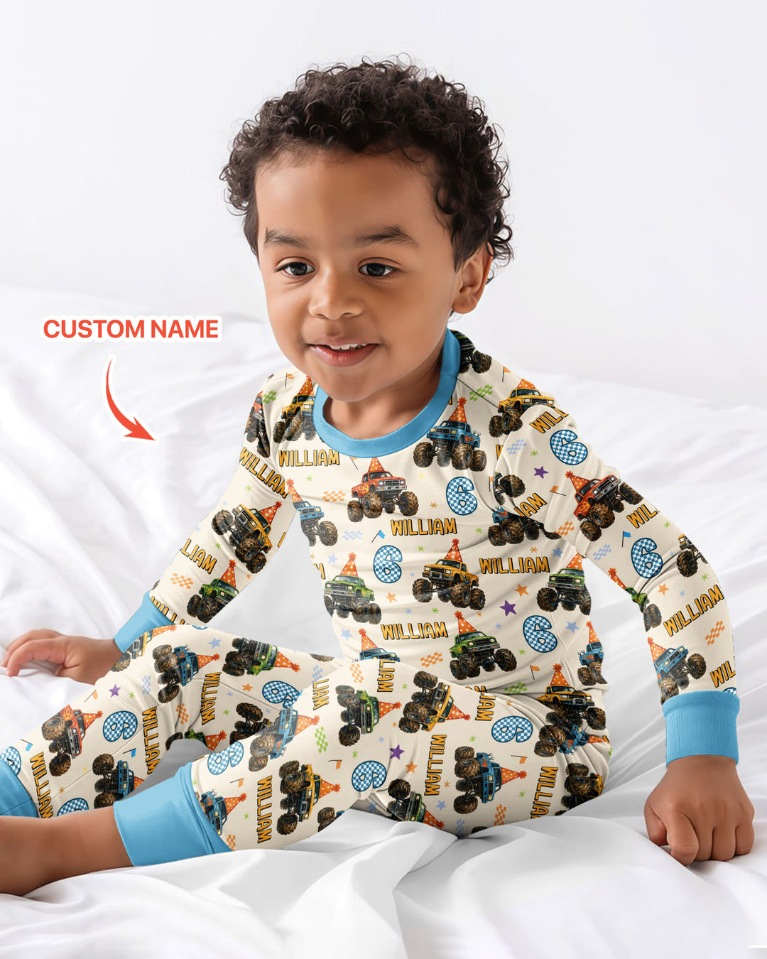 Conjunto de pijama de dos piezas de bambú con mangas largas, plantilla PERSONALIZADA