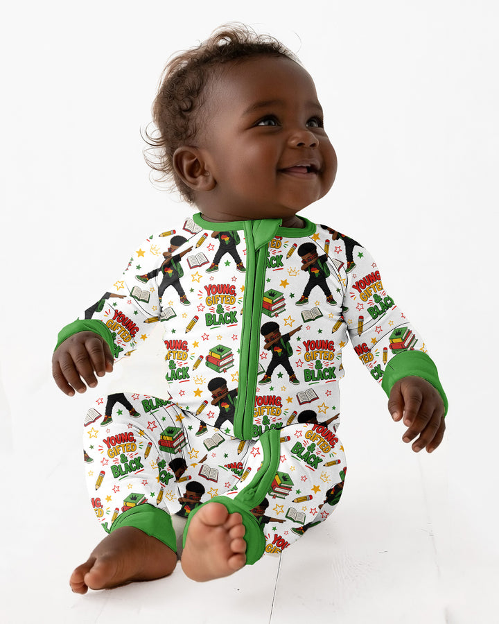 Gerippte Babykleidung mit individuellem Foto - Weich &amp; Skizzenhaft
