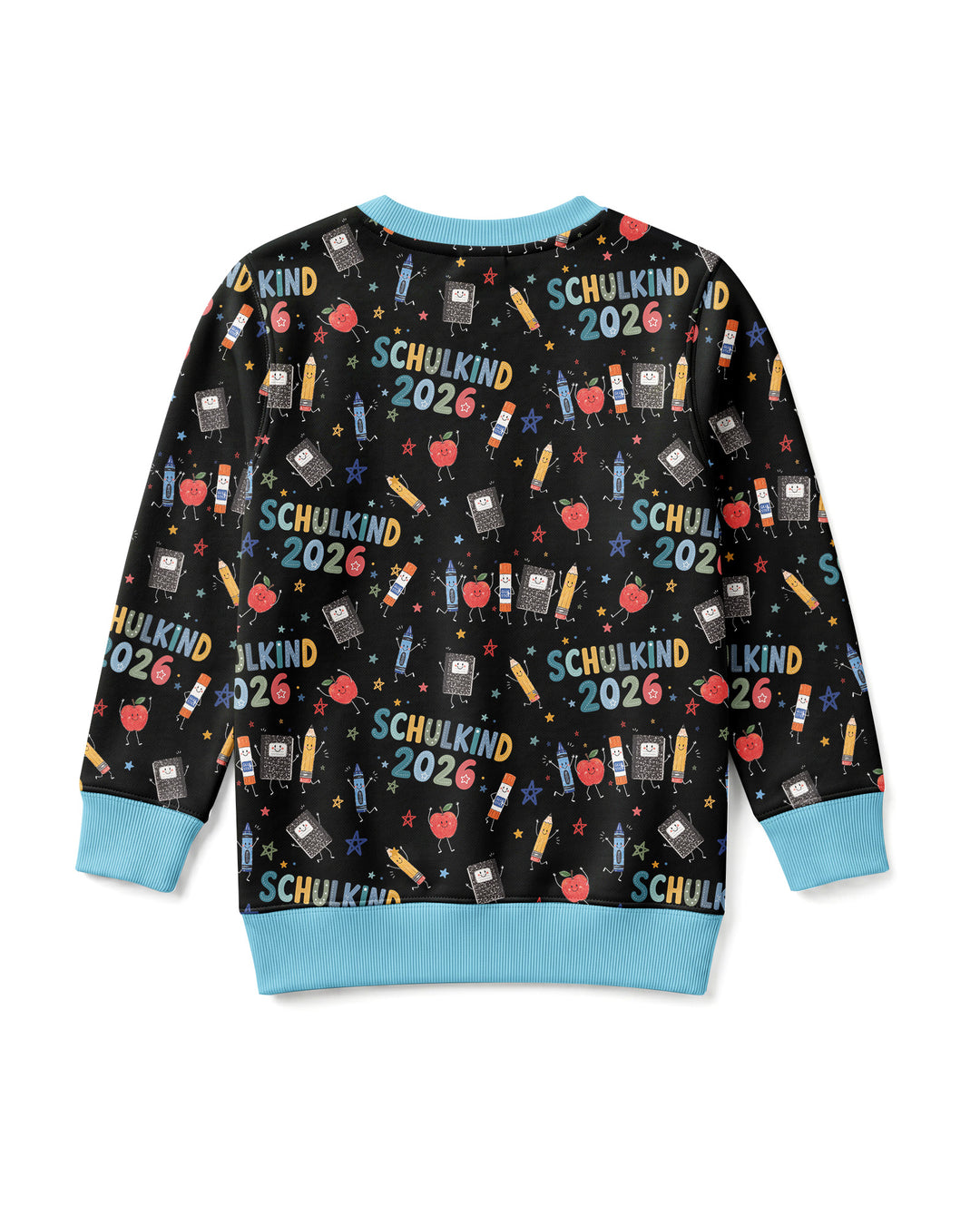 Sudadera de cuello redondo de bambú con el alfabeto hebreo