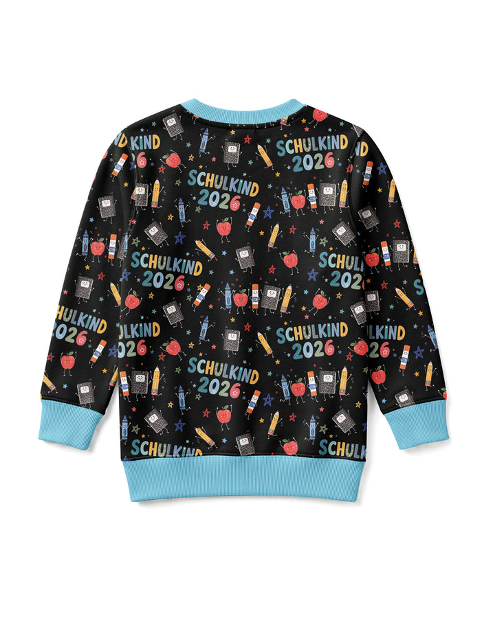 Sudadera de cuello redondo de bambú con el alfabeto hebreo