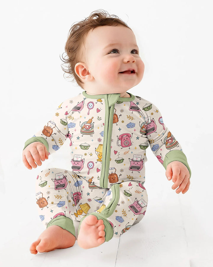 Gerippte Babykleidung mit individuellem Foto - Weich &amp; Skizzenhaft