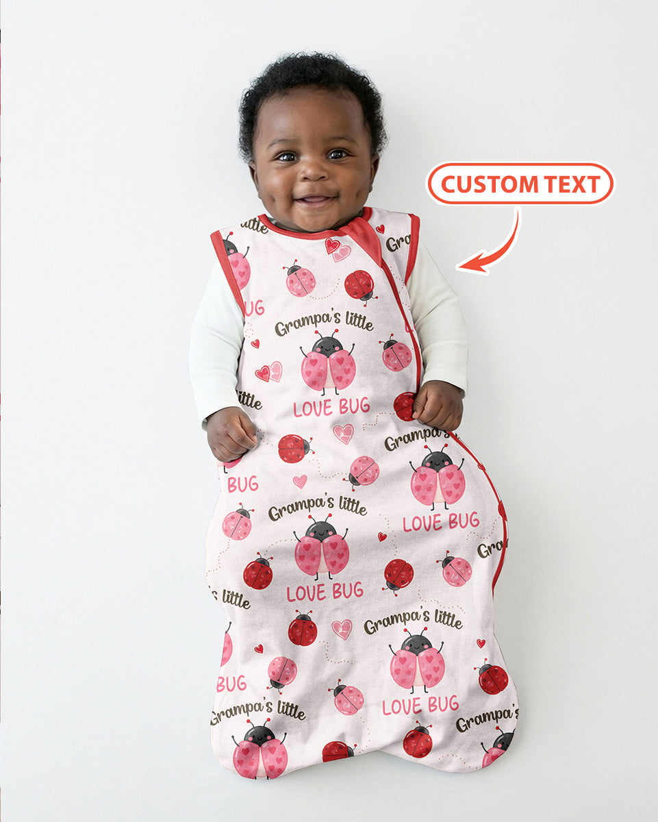 Personalized Grandma's Little Love Bug Bamboo Sleep Bag