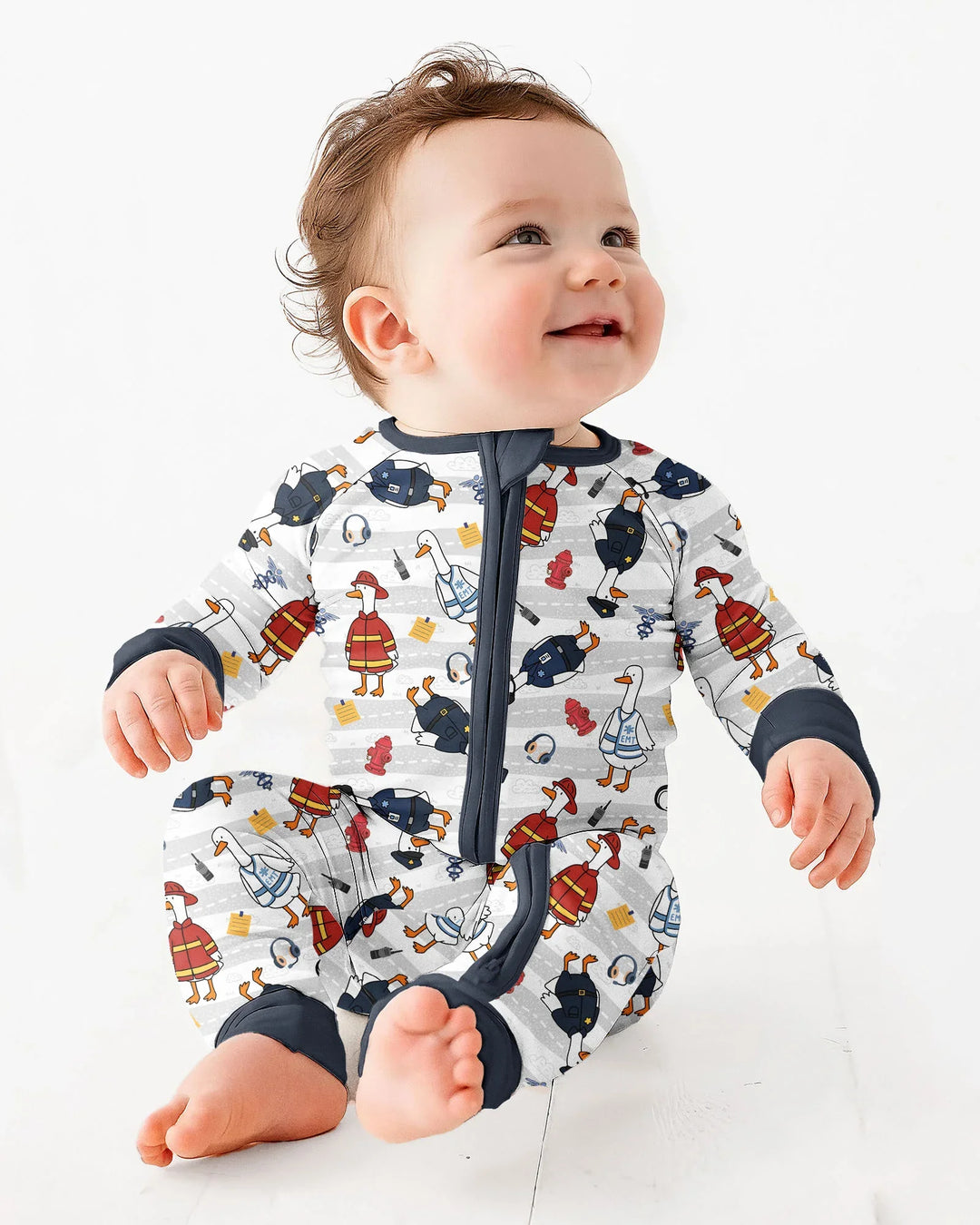 Gerippte Babykleidung mit individuellem Foto - Weich &amp; Skizzenhaft