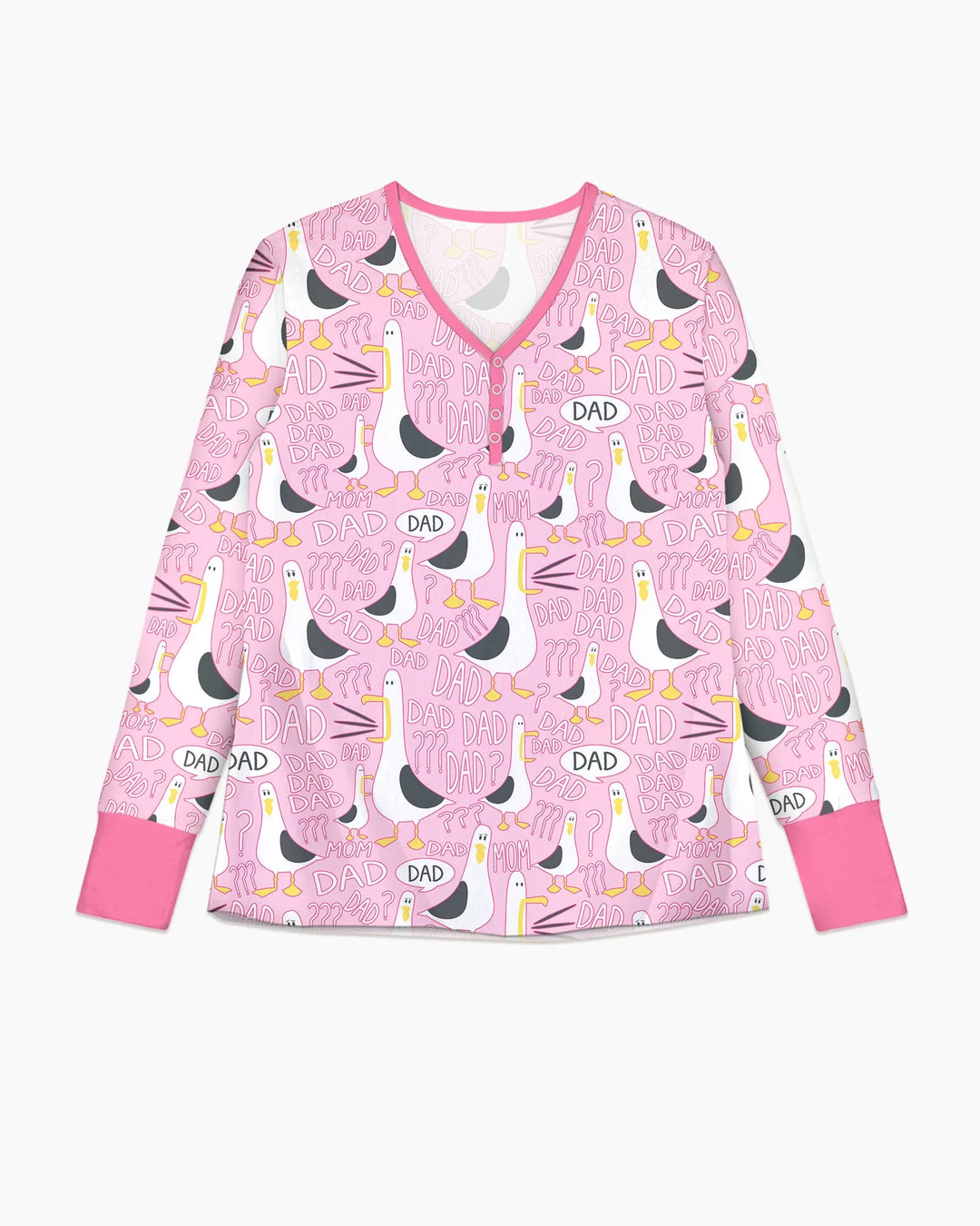 Funny Seagull DAD Bamboo Women Pajama Set