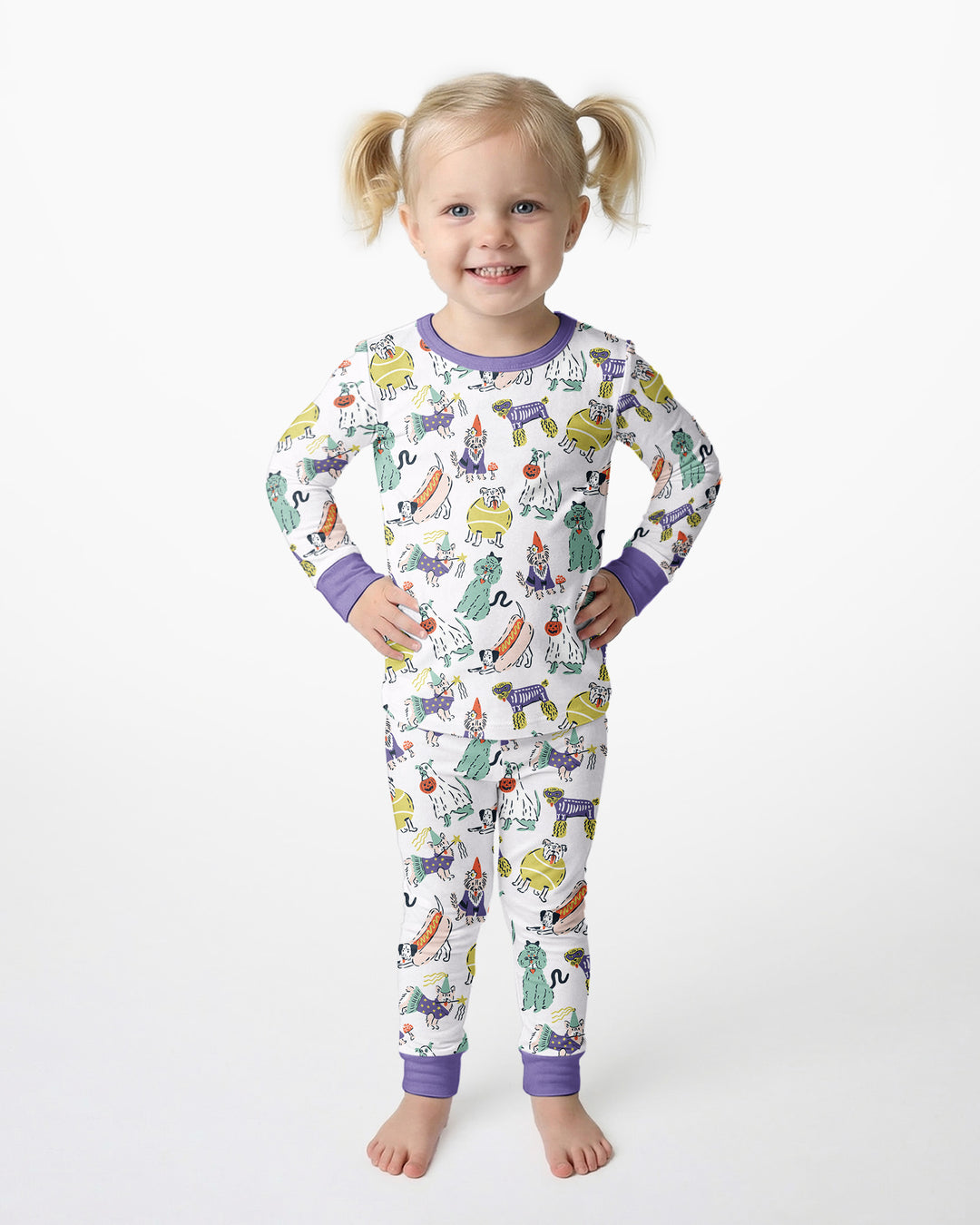 Bark-O-Ween Bamboo Two Piece Long Sleeve Pajama Set
