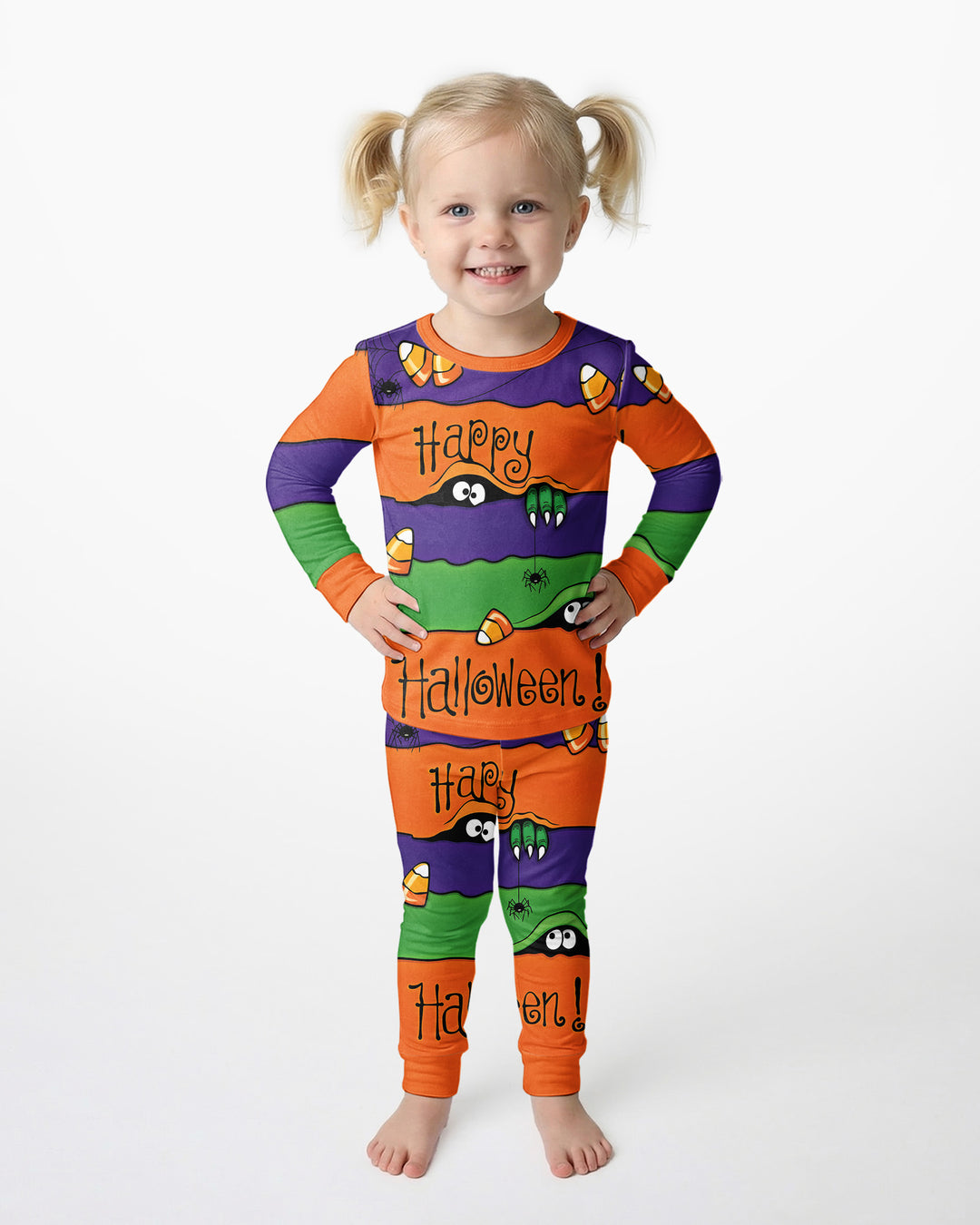 Happy Halloween Bamboo Two Piece Long Sleeve Pajama Set