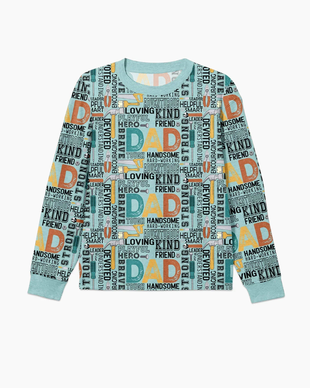 Dad Word Collage Bamboo Men's Pajama Set