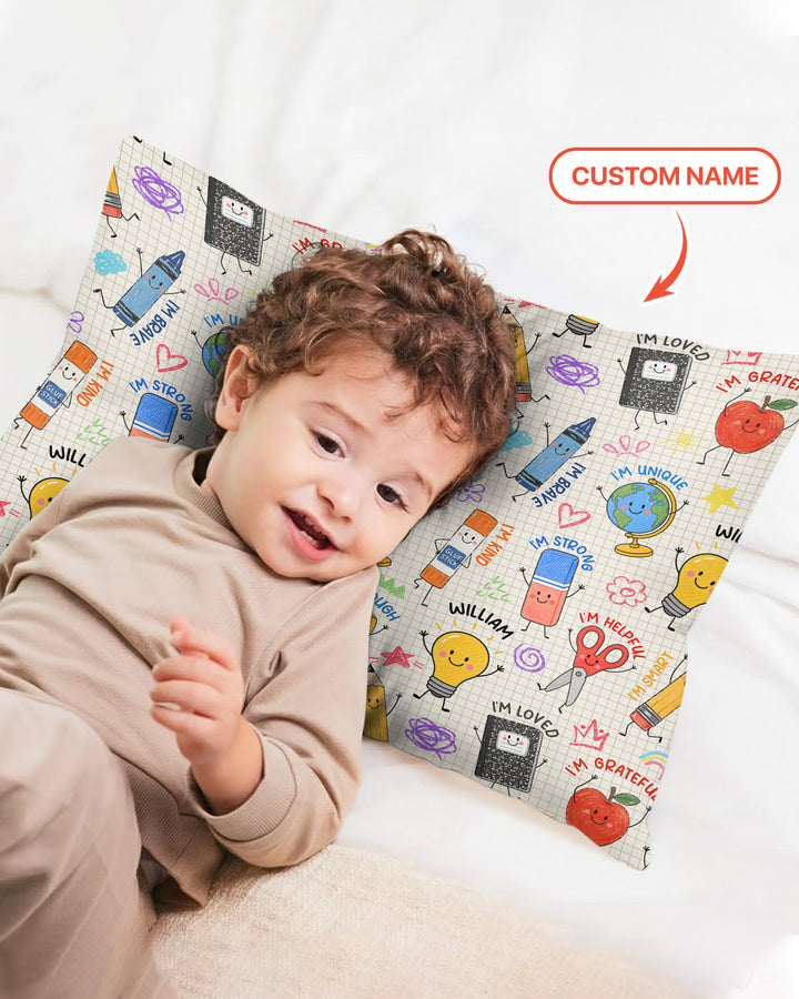 Plantilla de funda de almohada de bambú personalizada