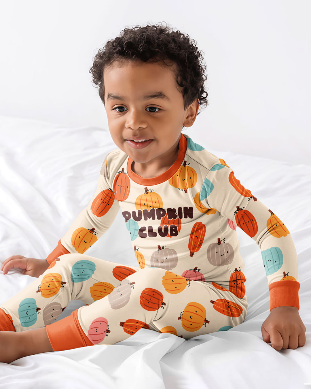 Mommy's Little Pumpkin  Bamboo Two Piece Long Sleeve Pajama Set