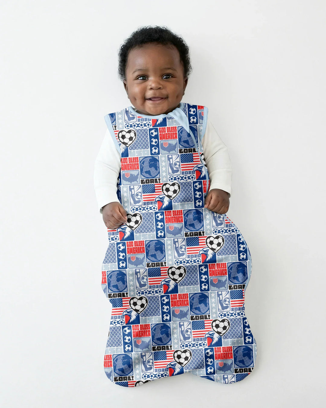 World Soccer God Bless America Bamboo Sleep Bag