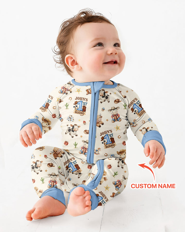 Custom Name First YeeHaw Birthday Bamboo Convertible Zippy