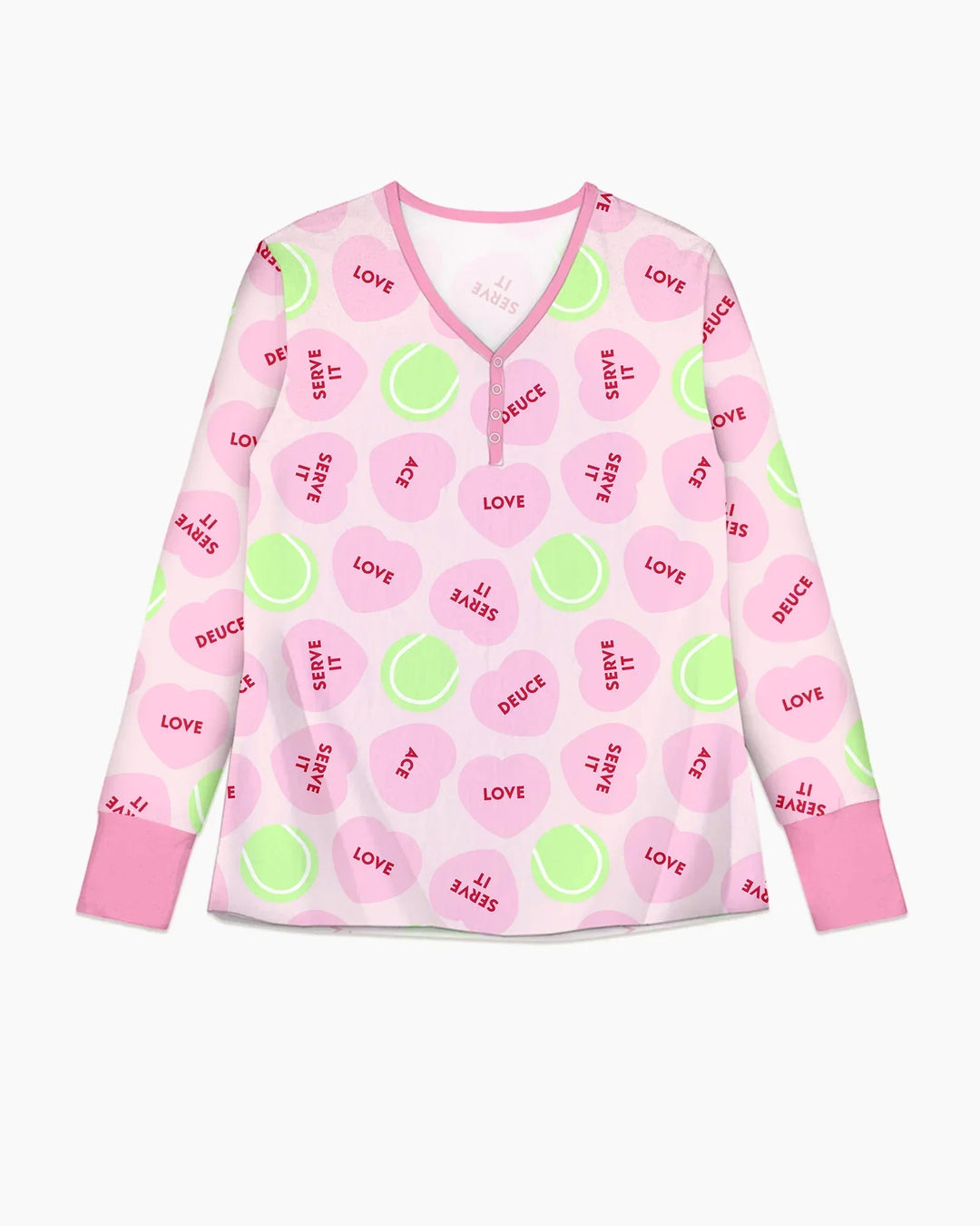 Tennis with Love Bamboo Women Pajama Set