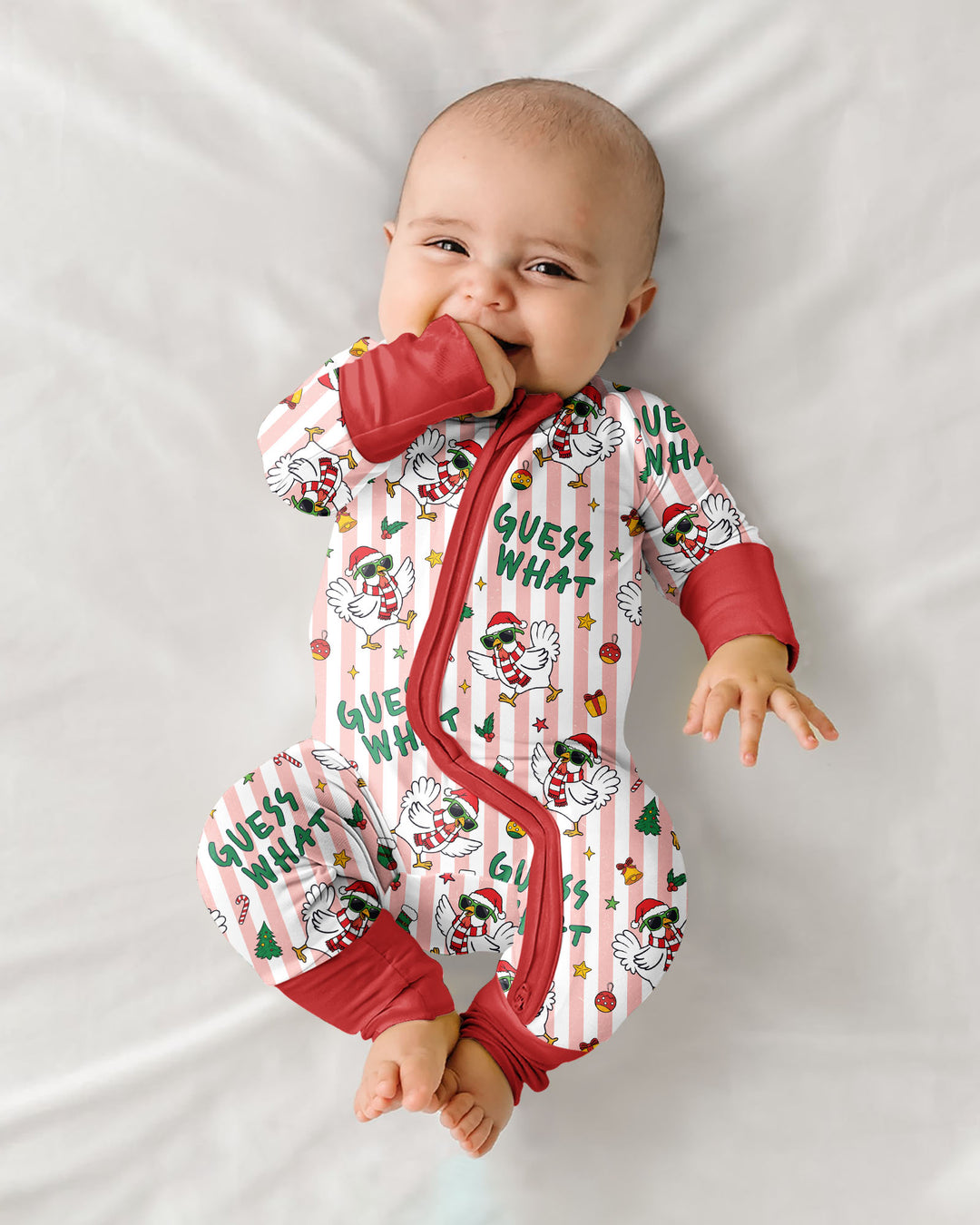 Guess What Chicken Butt Christmas Bamboo Convertible Zippy
