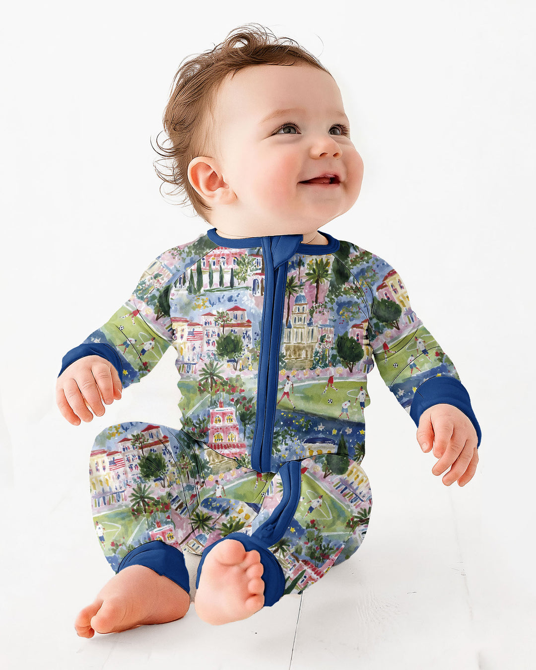 Gerippte Babykleidung mit individuellem Foto - Weich &amp; Skizzenhaft
