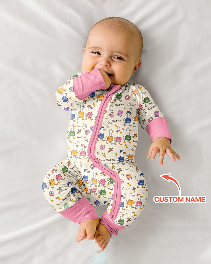 Psalm 23:6 Matching Family Bamboo Convertible Zippy