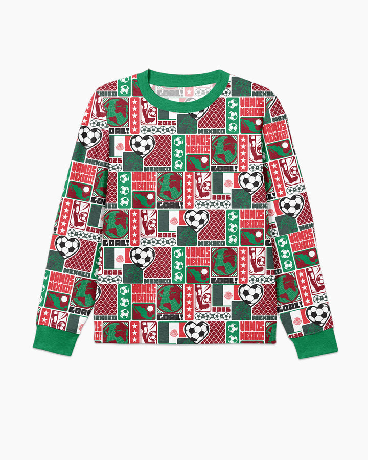 World Soccer Vamos Mexico Bamboo Men's Pajama Set