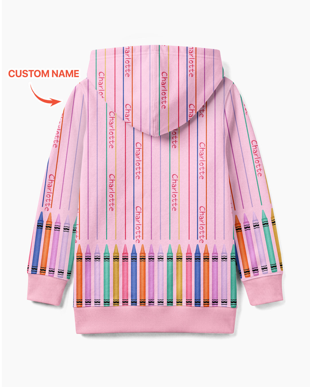 Sudadera con capucha y cremallera de bambú personalizada
