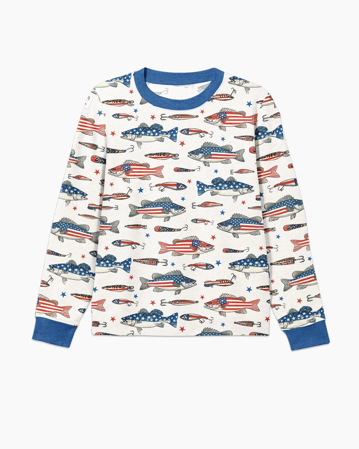 Hooked On Freedom Bamboo Men's Pajama Set