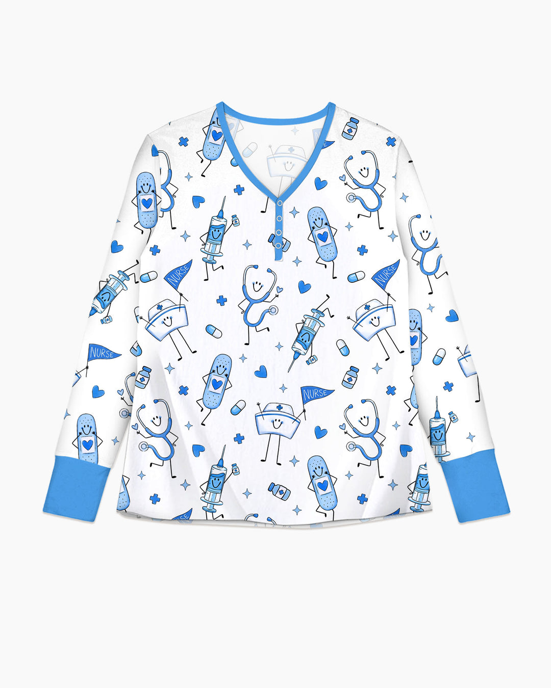 Cute Nurse Crew Bamboo Women Pajama Set