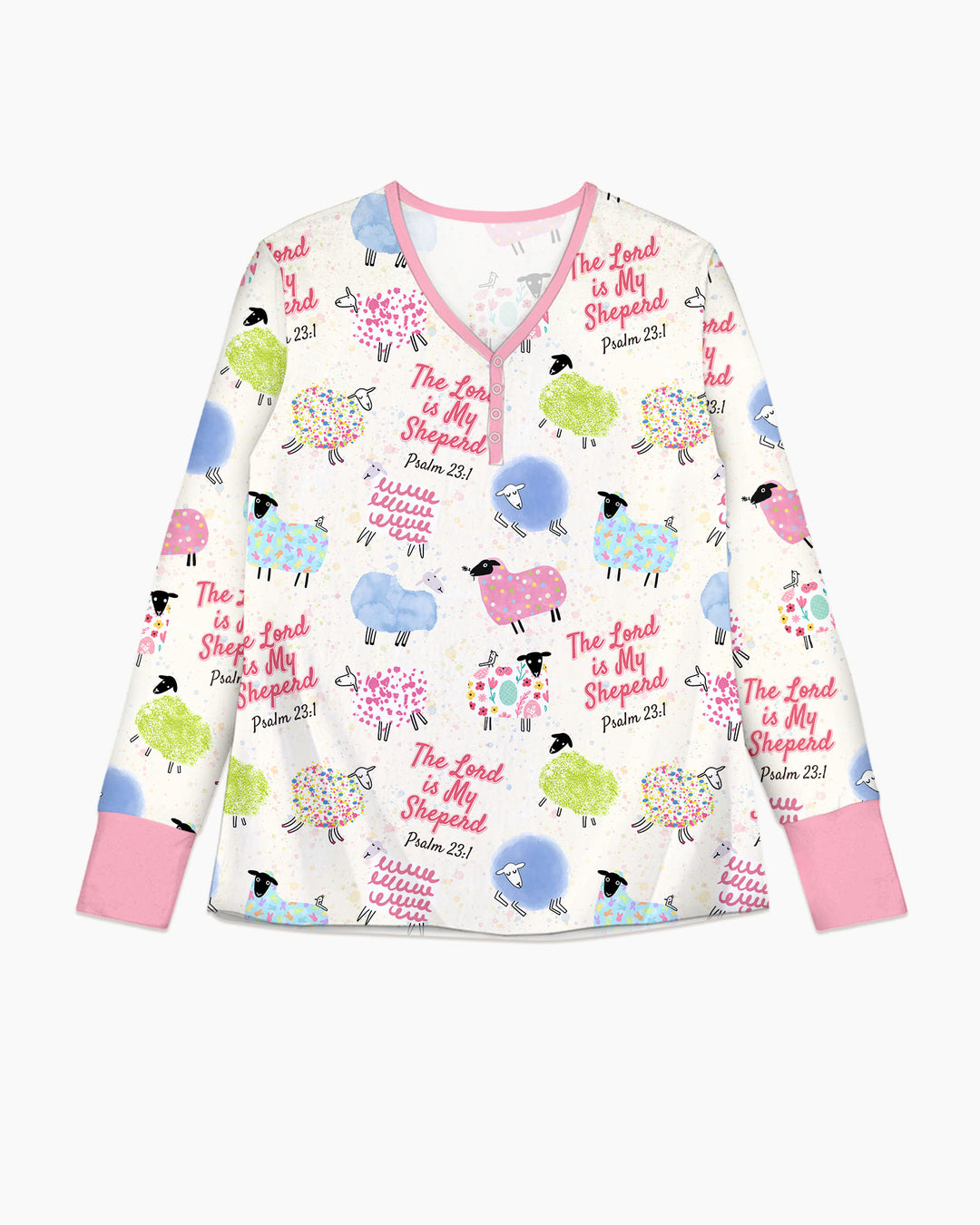 The Lord Is My Shepherd Psalm 23 Bamboo Women Pajama Set