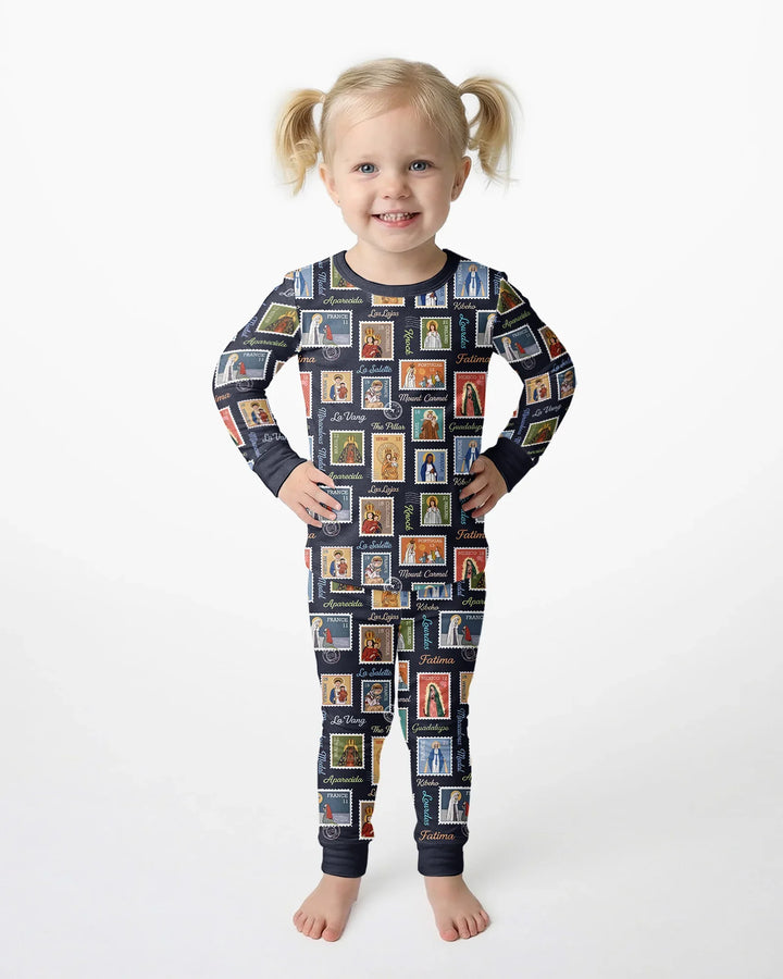 Our Lady, Around the World Bamboo Two Piece Long Sleeve Pajama Set