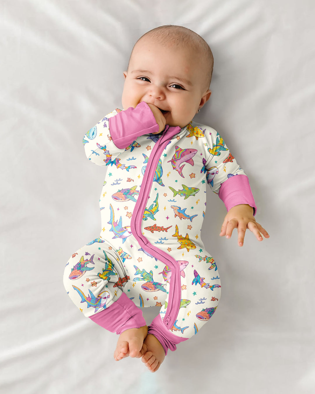 Tropical Sharks Bamboo Convertible Zippy