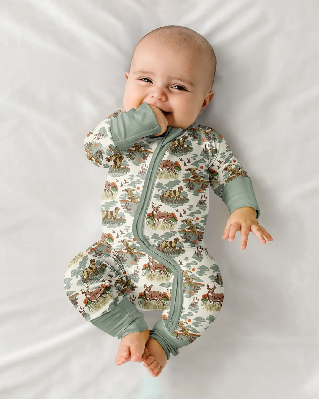 Vintage Hunting Season Daddy& Me Matching Bamboo Convertible Zippy