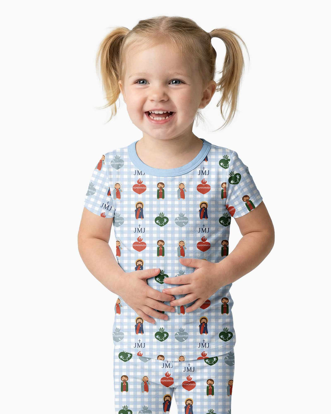 Holy Family Bamboo Two Piece Short Sleeve Pajama Set