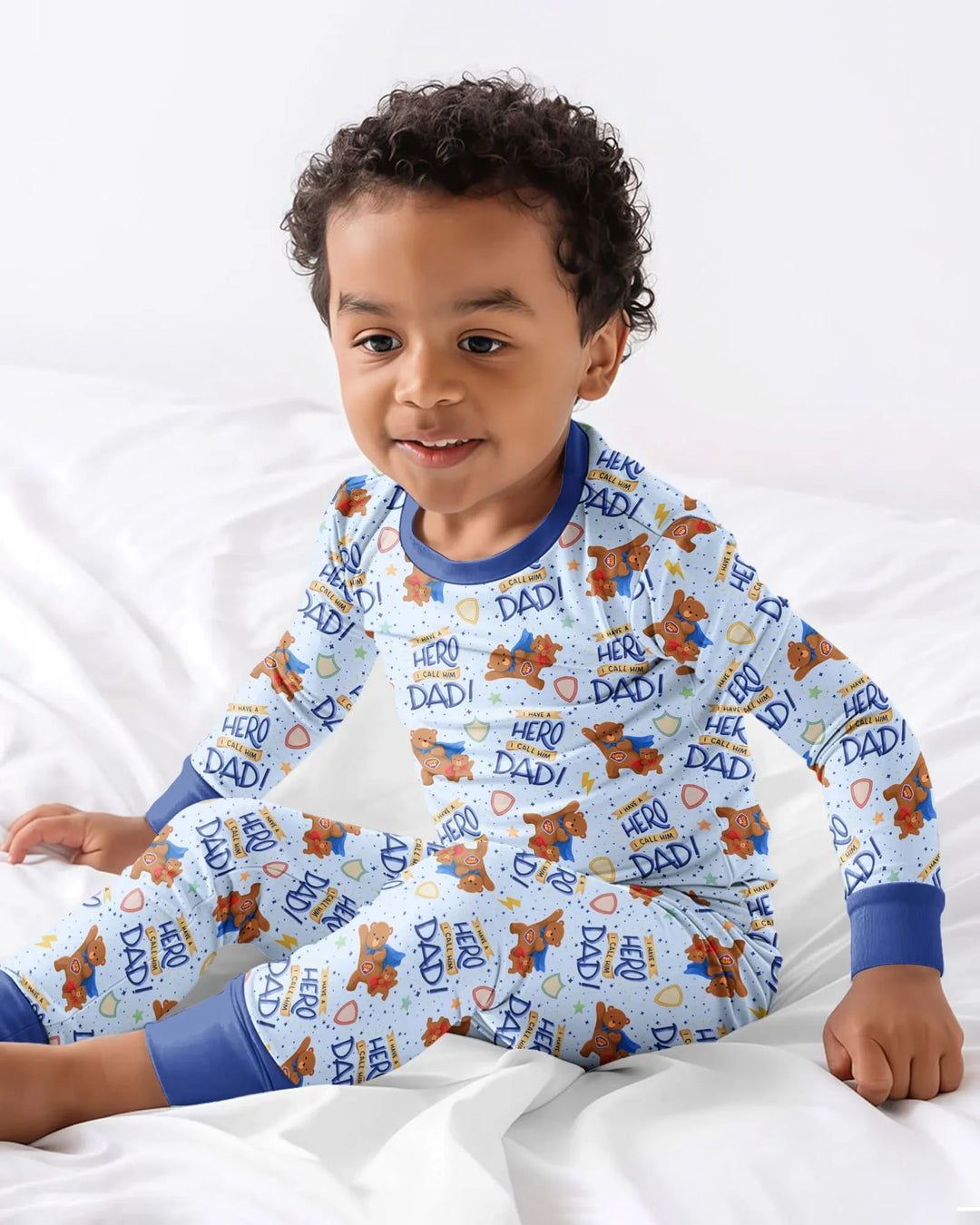Conjunto de pijama de dos piezas de bambú de manga larga