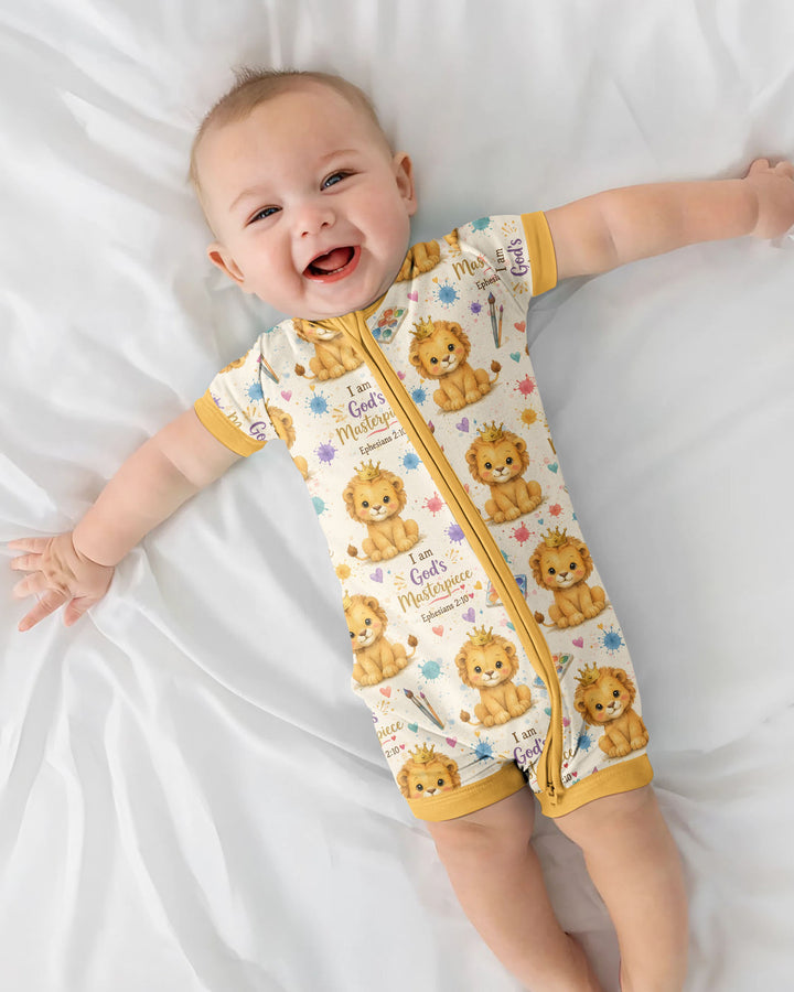 I Am God's Masterpiece Bamboo Shorty Zippy