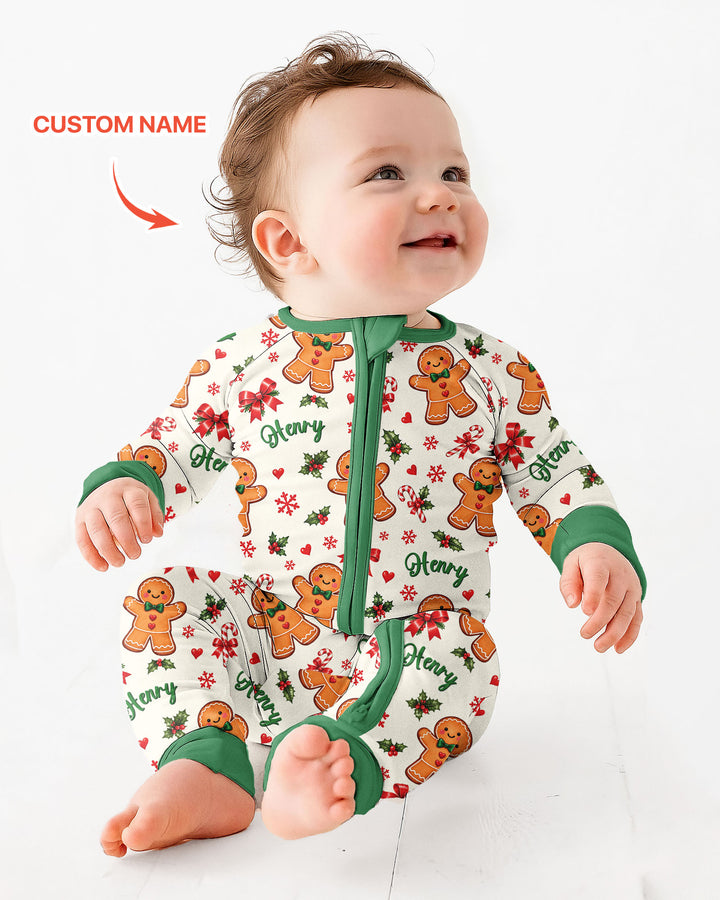 Custom Name Gingerbread Bamboo Convertible Zippy