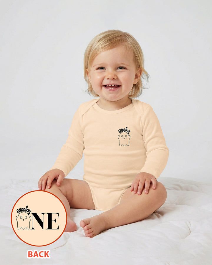 Spooky One Birthday Boo First Birthday Halloween Bamboo Bodysuit