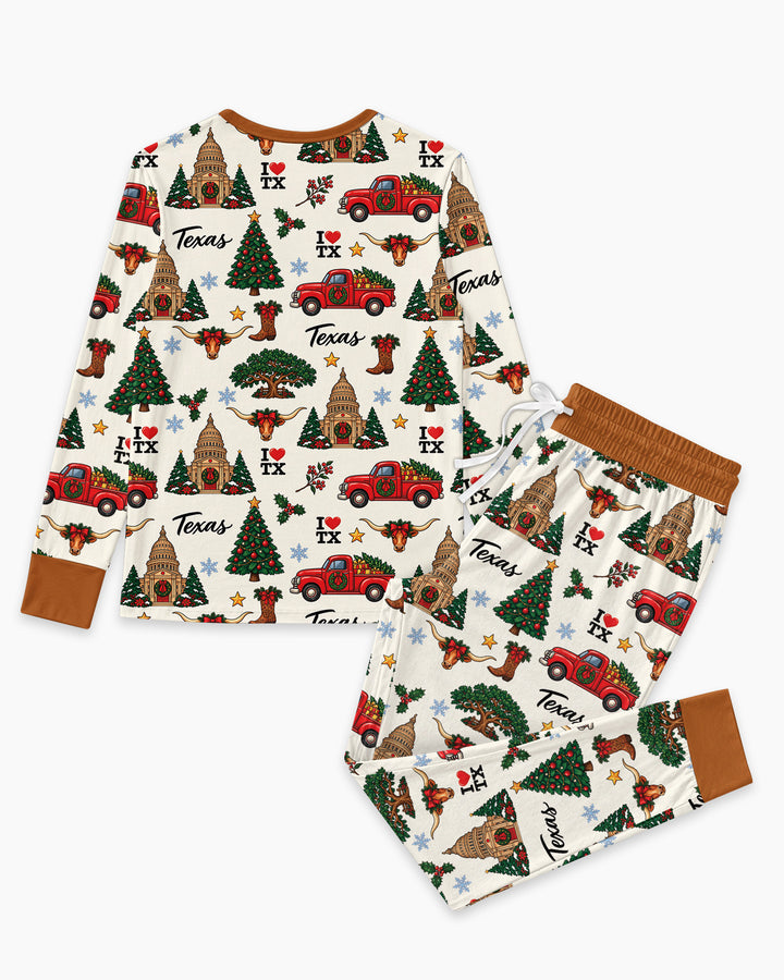 Christmas In Texas Bamboo Women Pajama Set