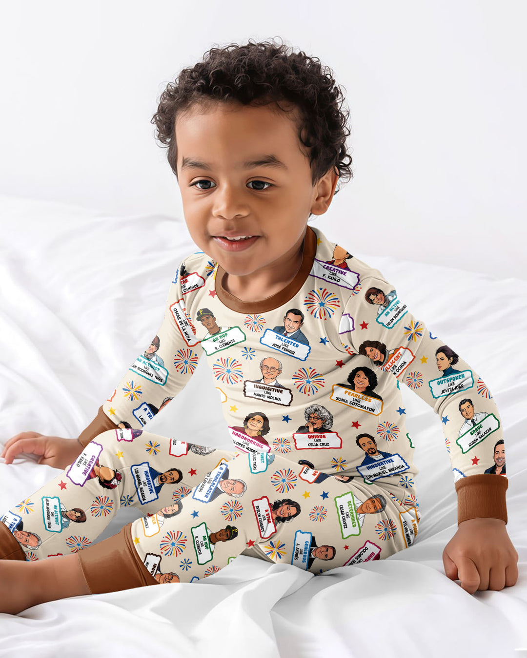 Famous Latin American Hispanic Heritage Bamboo Two Piece Long Sleeve Pajama Set