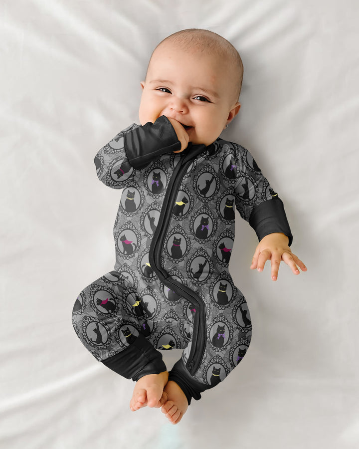 Midnight Cat Parade Bamboo Convertible Zippy