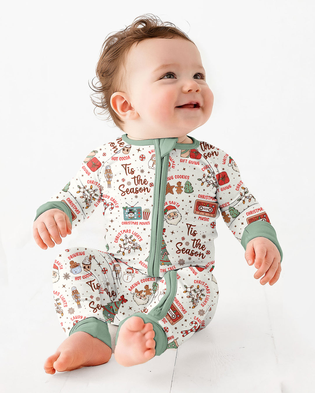Tis The Season Retro Christmas Bamboo Convertible Zippy