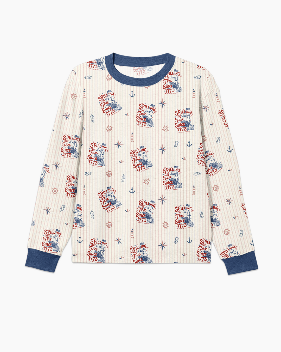 Spilling The Tea Since 1773 Family Matching Bamboo Men's Pajama Set