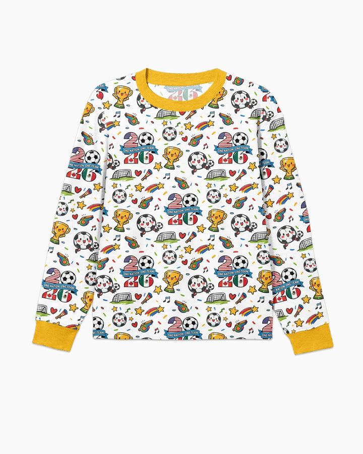 Soccer Fever 2026 Family Matching Bamboo Men's Pajama Set