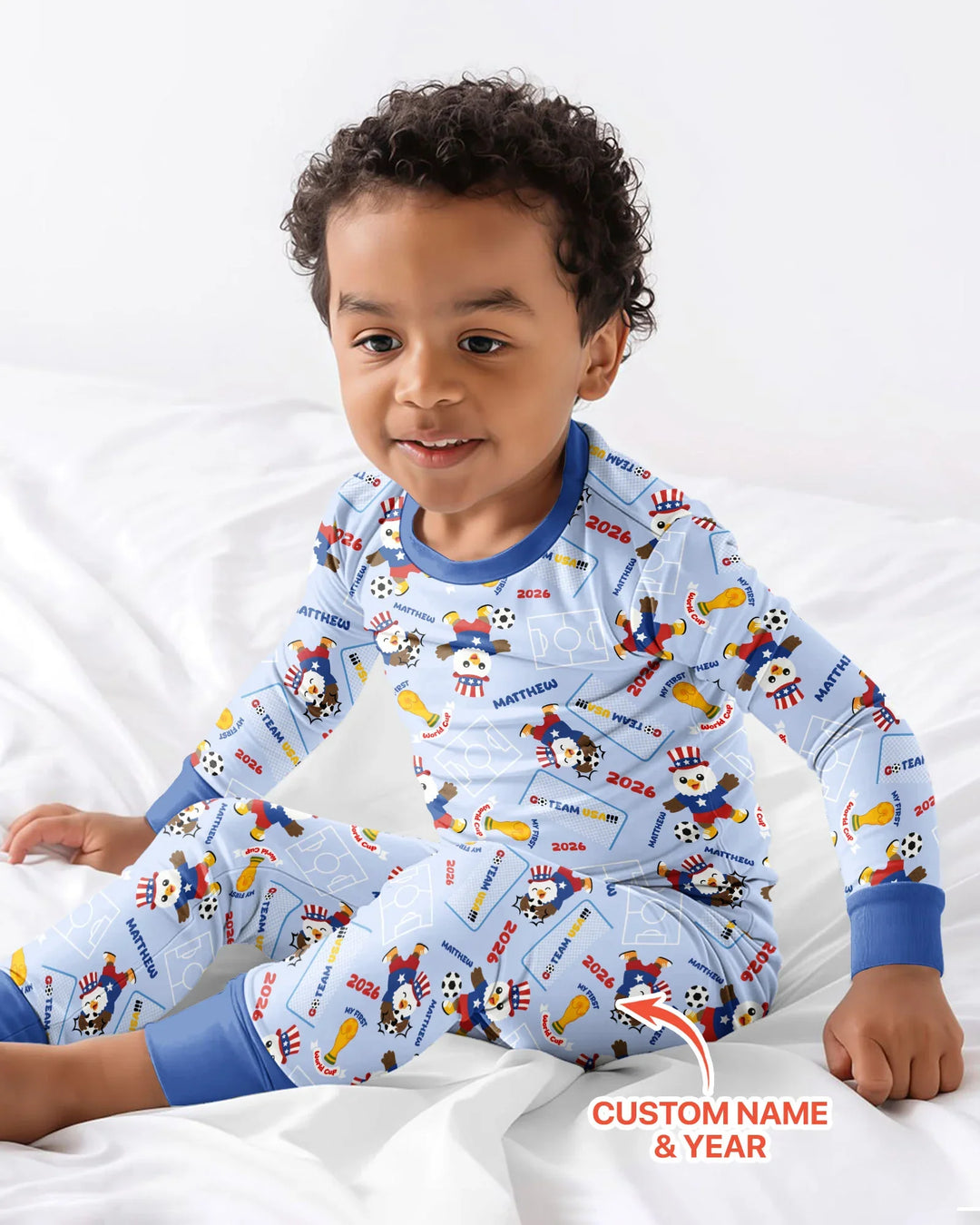 My First World Cup Bamboo Two Piece Long Sleeve Pajama Set