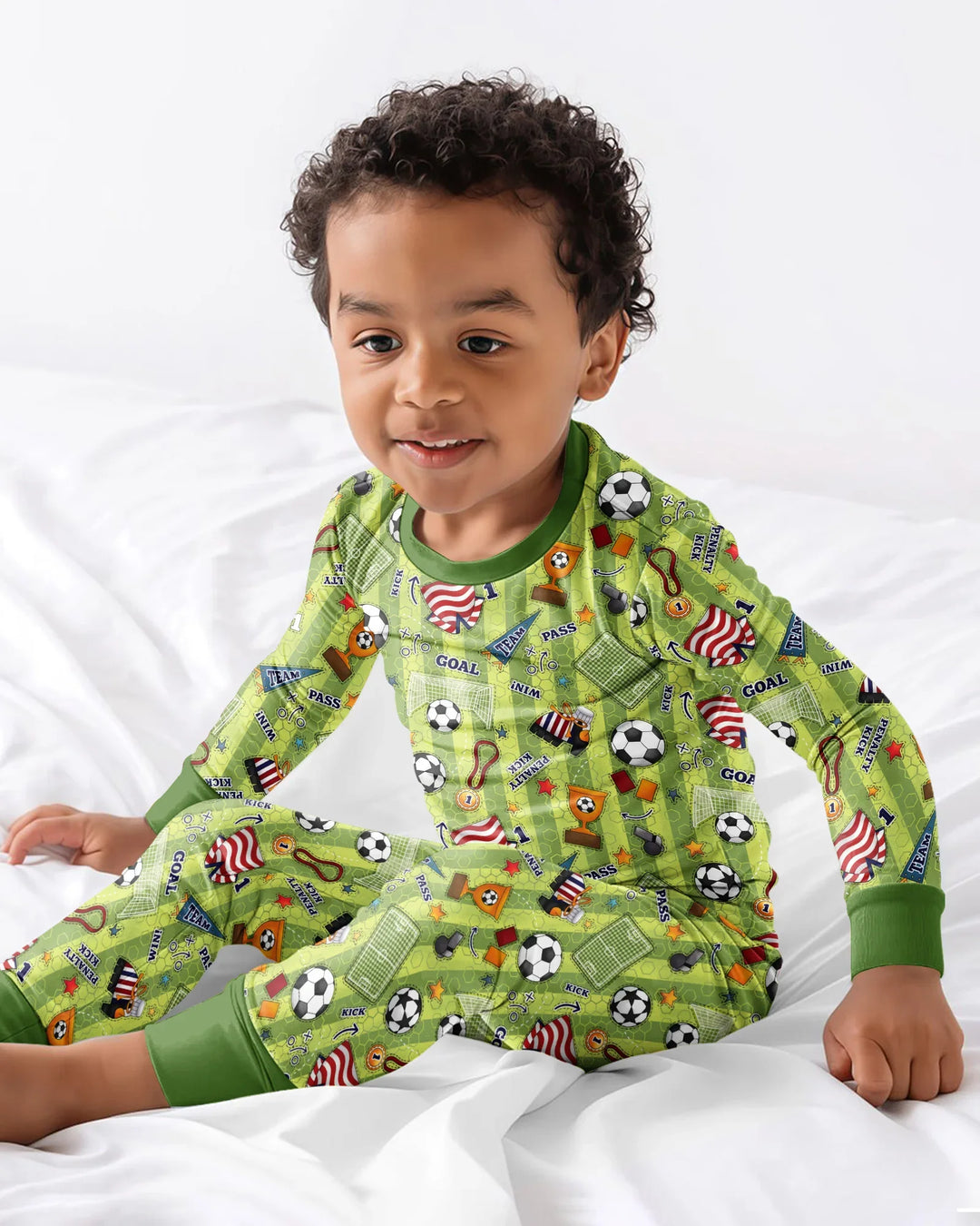 Conjunto de pijama de dos piezas de bambú de manga larga