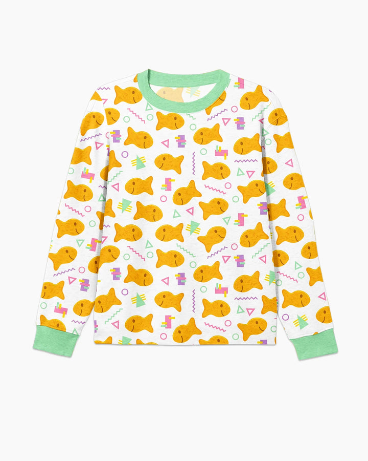 Cheesy Fishies Family Matching Bamboo Men's Pajama Set