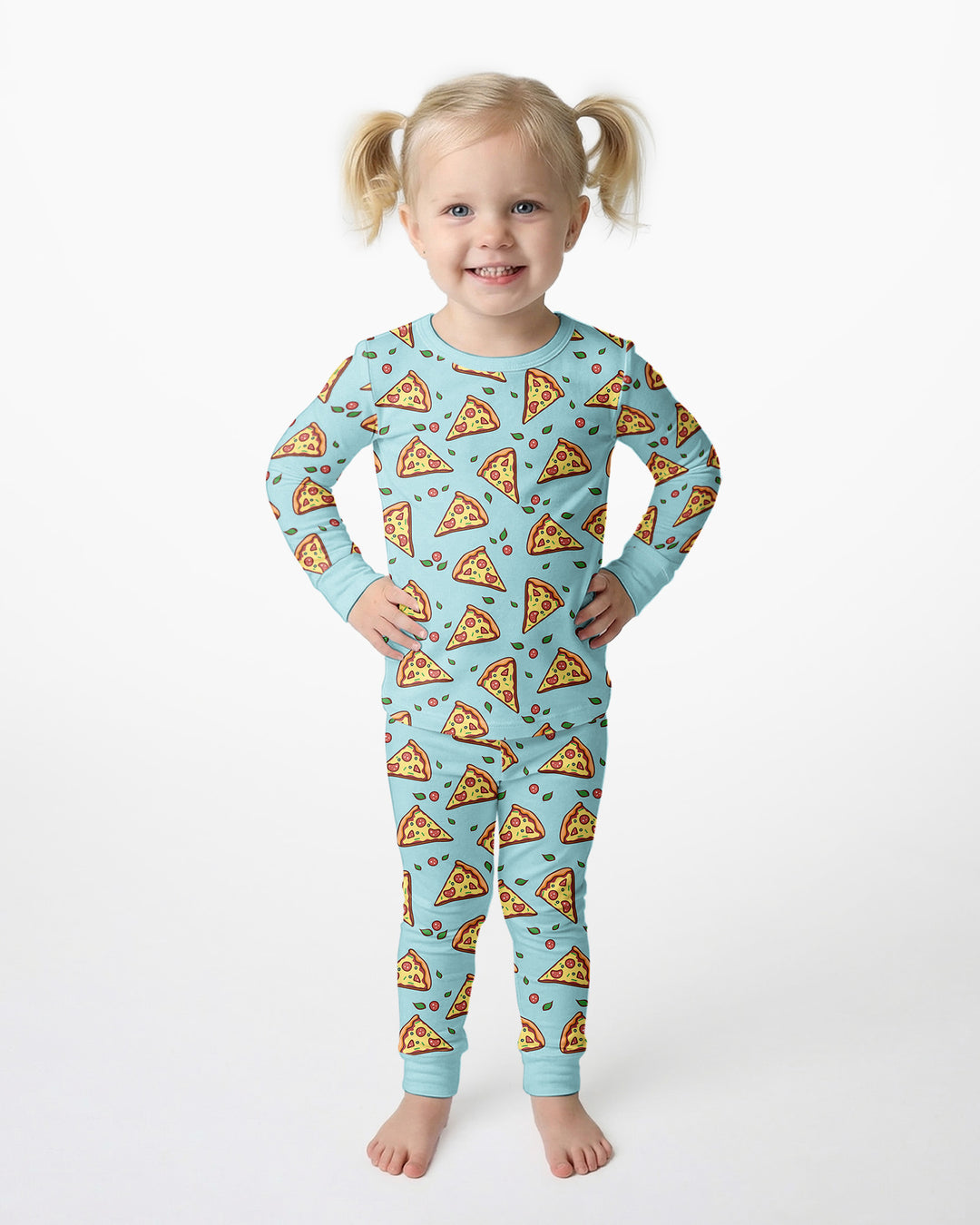 Pizza Doodle Bamboo Two Piece Pajama Set
