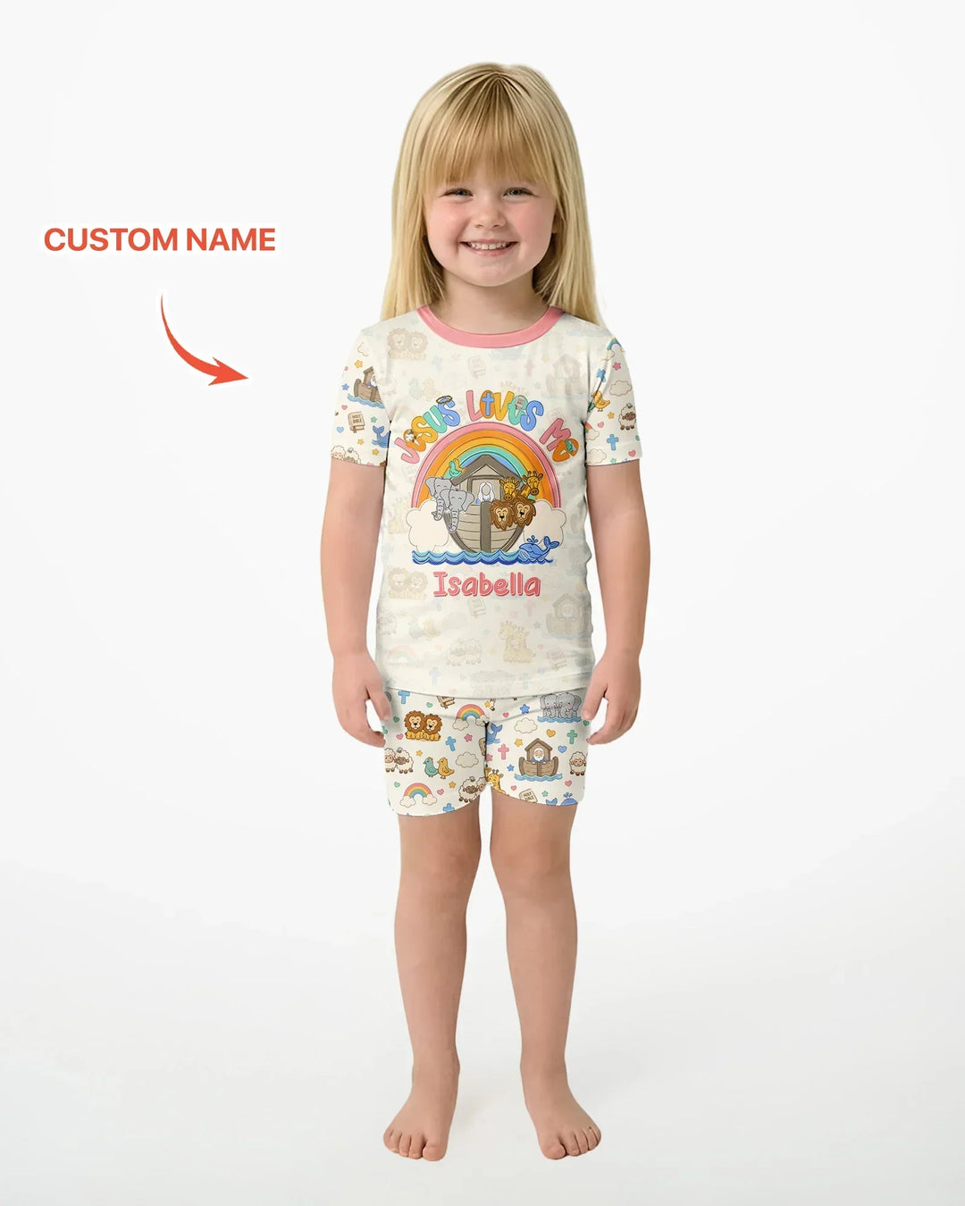 Conjunto de Pijama de Dos Piezas de Bambú con Mangas Cortas y Pantalones Cortos